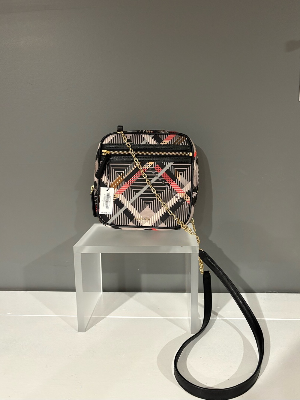 Geometric Patterned Crossbody Bag